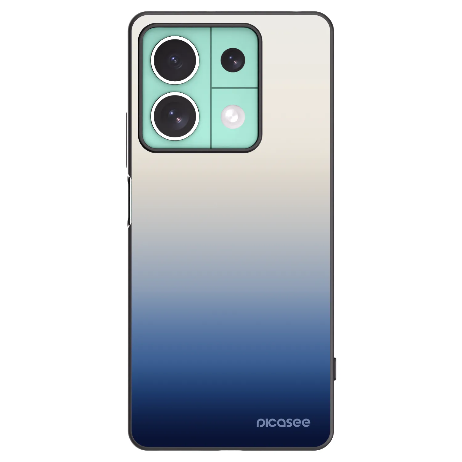 Picasee Μαύρη θήκη σιλικόνης για Xiaomi Redmi Note 13 5G - Gravity Fade