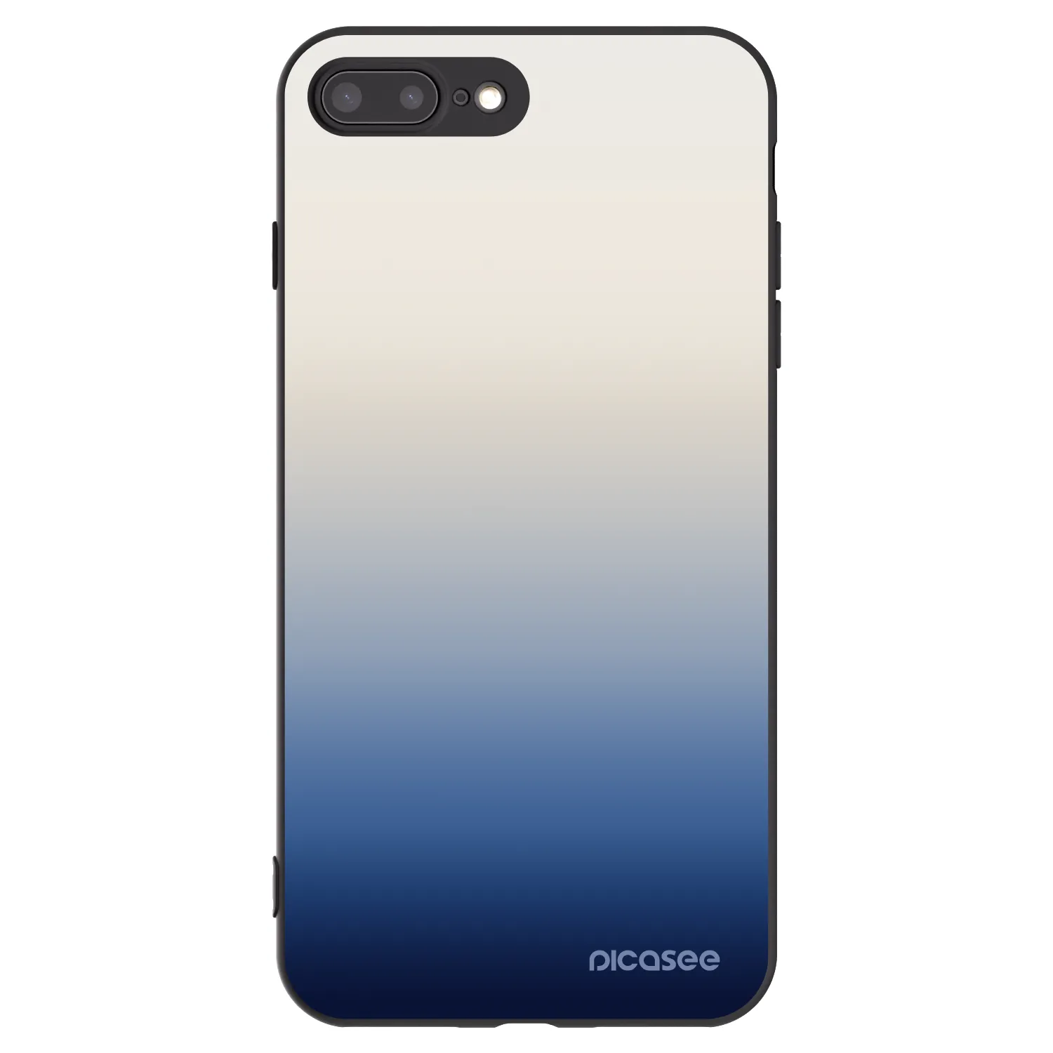 Picasee Μαύρη θήκη σιλικόνης για Apple iPhone 8 Plus - Gravity Fade