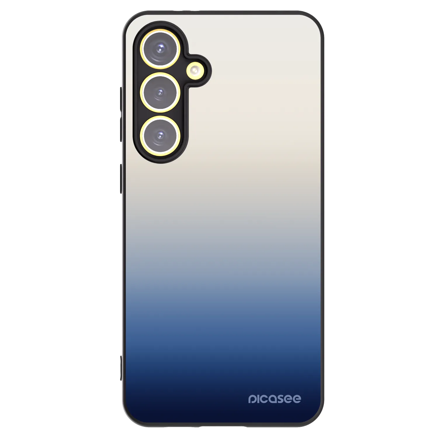 Picasee Μαύρη θήκη σιλικόνης για Samsung Galaxy S24 FE S721B - Gravity Fade