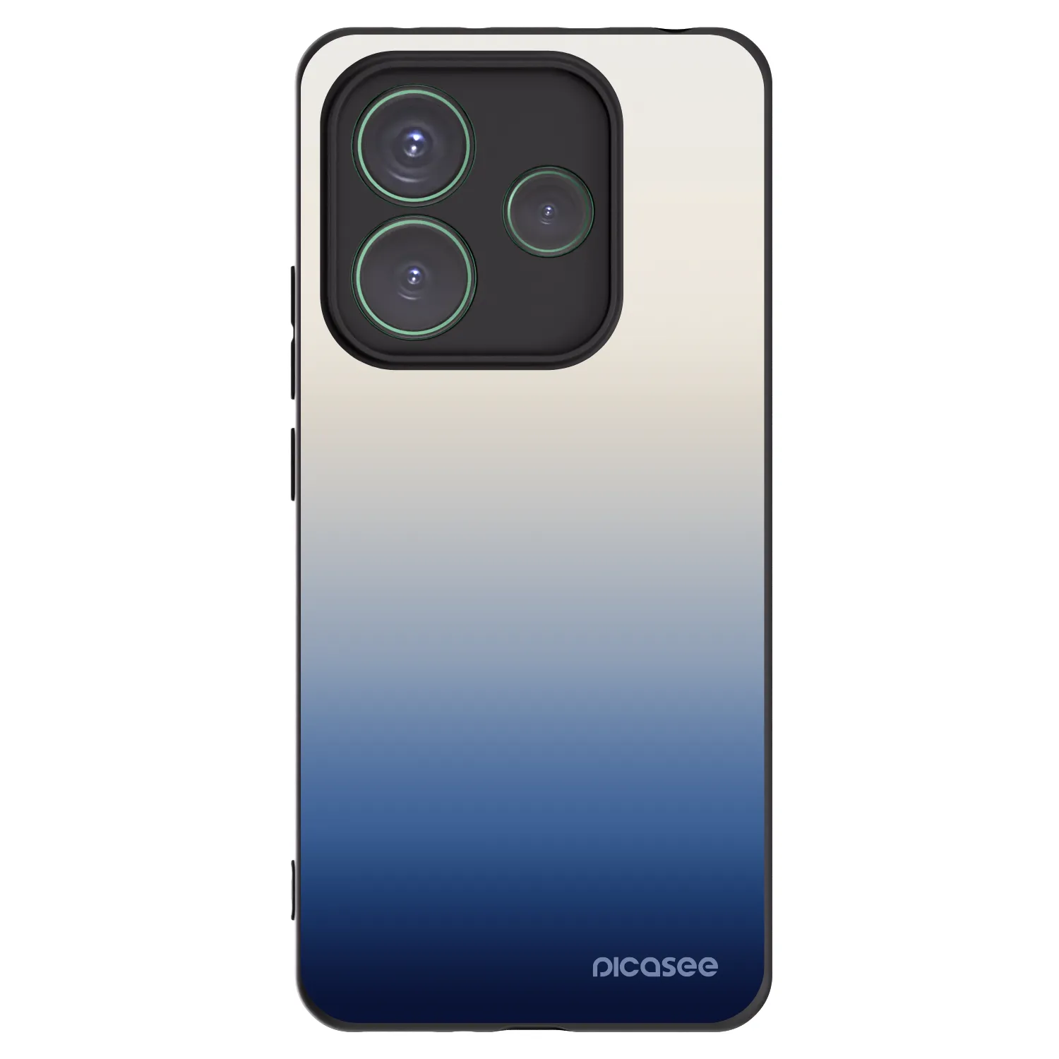 Picasee Μαύρη θήκη σιλικόνης για Xiaomi Redmi Note 14 5G - Gravity Fade