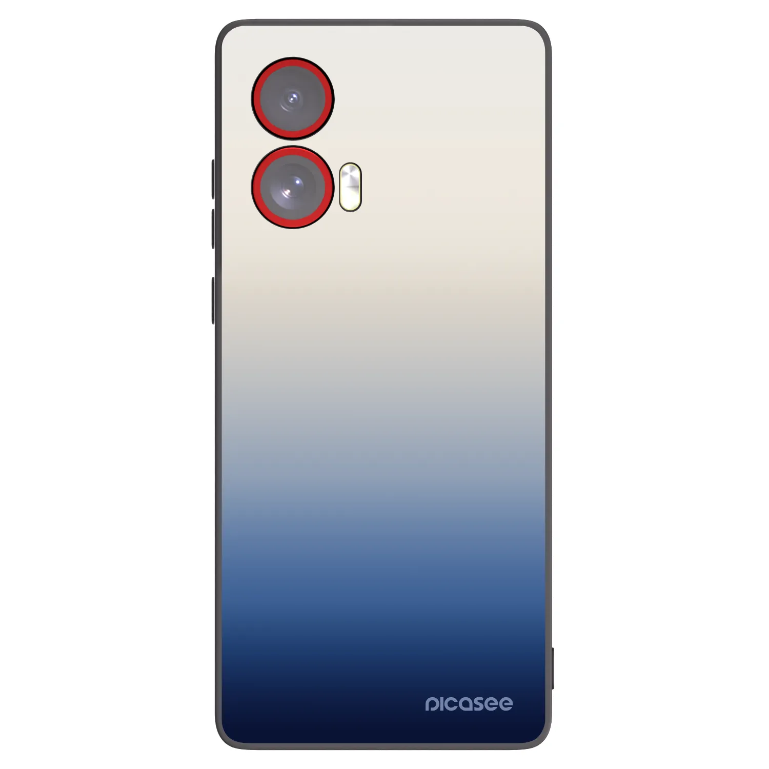 Picasee Μαύρη θήκη σιλικόνης για Motorola Edge 50 Fusion - Gravity Fade