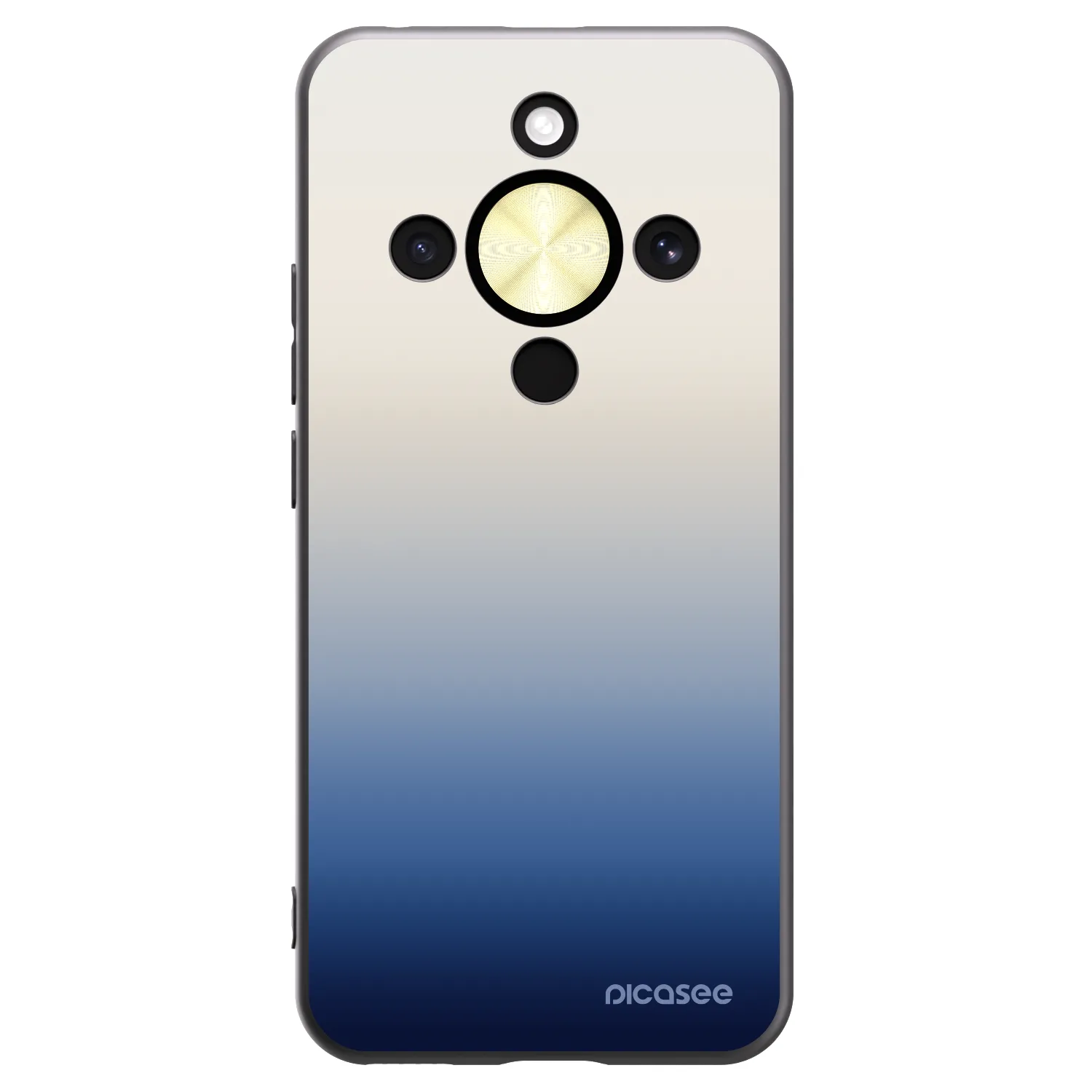 Picasee Μαύρη θήκη σιλικόνης για Honor Magic8 Lite 5G - Gravity Fade