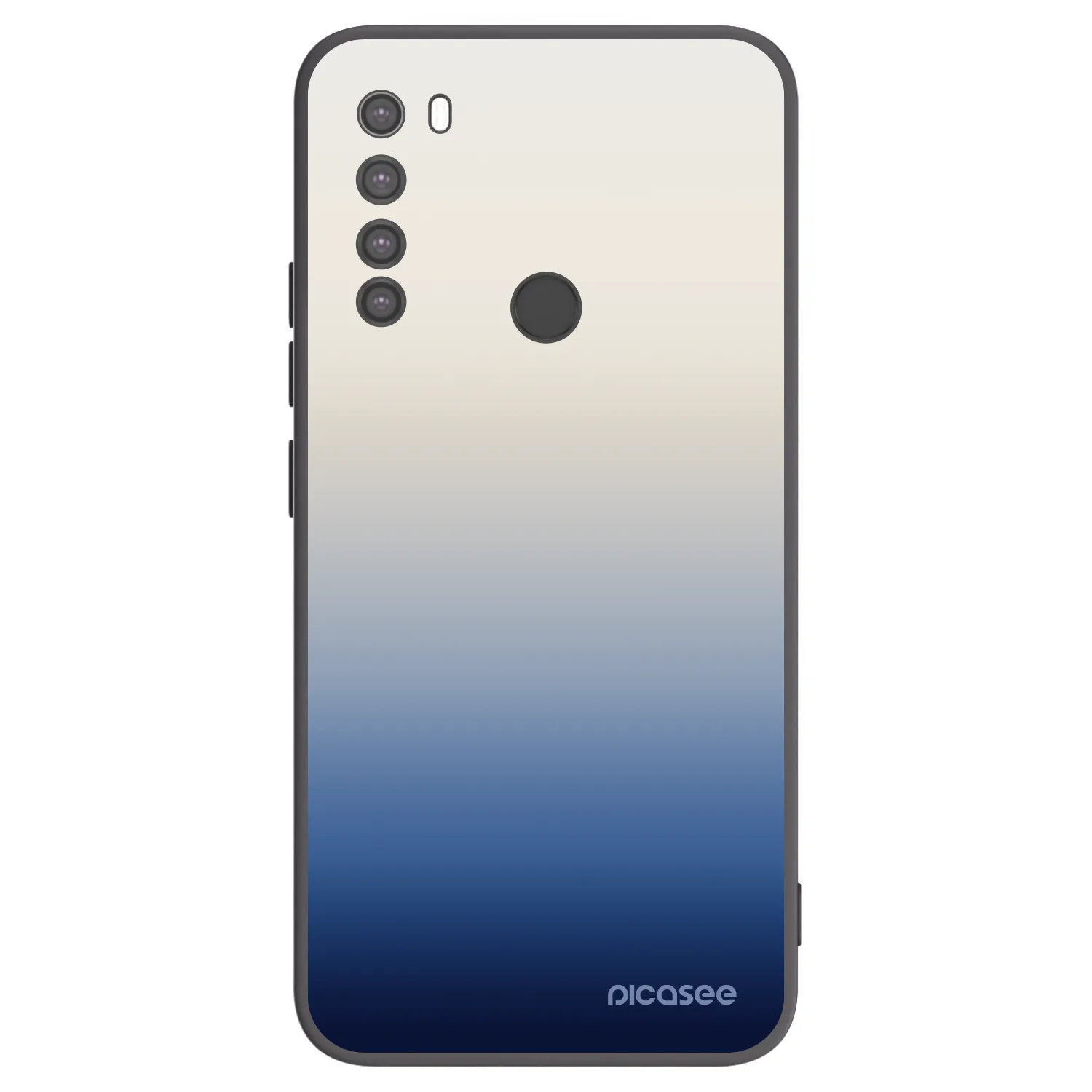 Picasee Μαύρη θήκη σιλικόνης για Xiaomi Redmi Note 8 - Gravity Fade