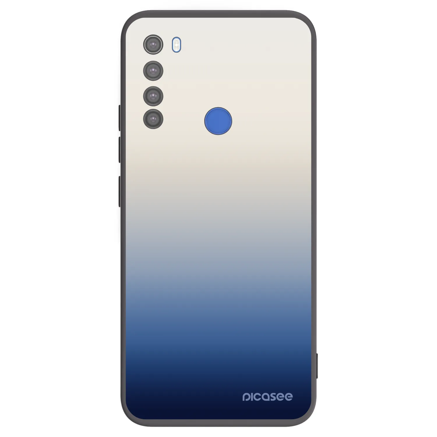 Picasee Μαύρη θήκη σιλικόνης για Xiaomi Redmi Note 8T - Gravity Fade