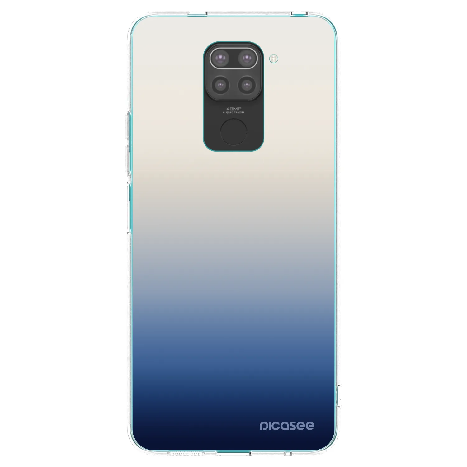 Picasee Μαύρη θήκη σιλικόνης για Xiaomi Redmi Note 9 - Gravity Fade