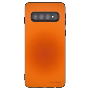 Picasee Μαύρη θήκη σιλικόνης για Samsung Galaxy S10 G973 - Heat Core