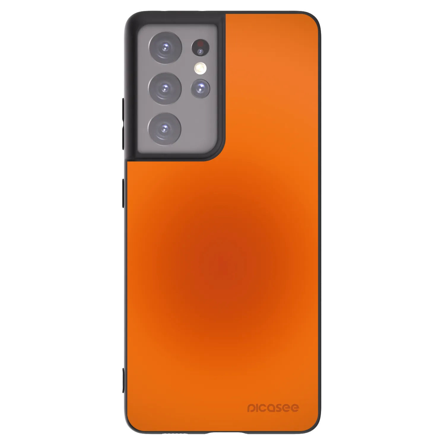 Picasee Μαύρη θήκη σιλικόνης για Samsung Galaxy S21 Ultra 5G G998B - Heat Core