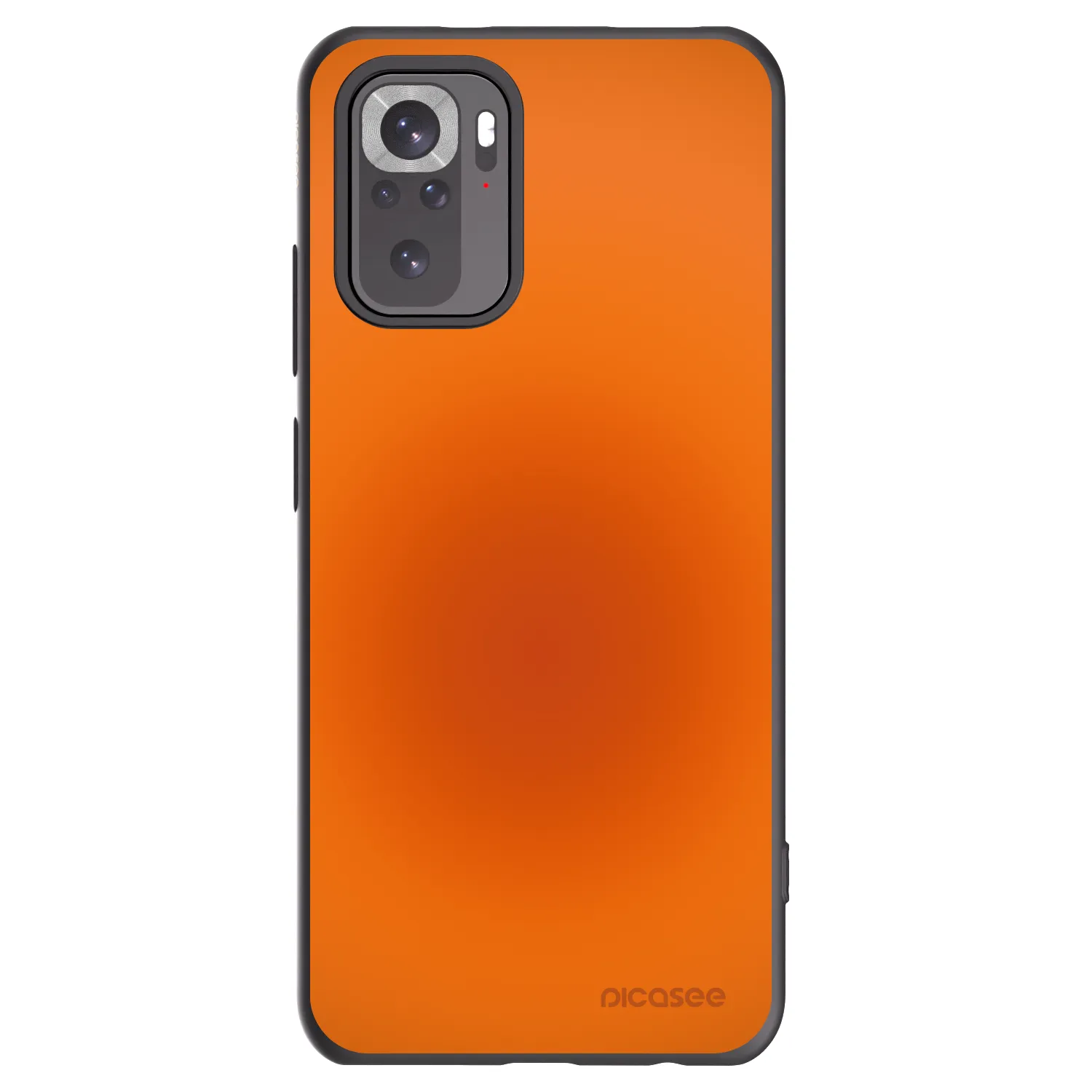 Picasee Μαύρη θήκη σιλικόνης για Xiaomi Redmi Note 10 - Heat Core