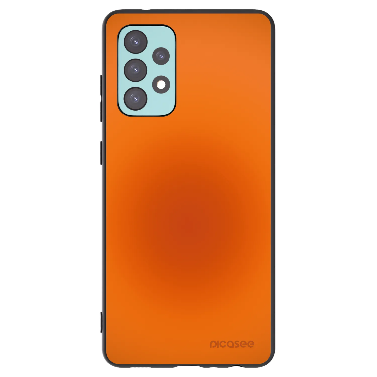 Picasee Μαύρη θήκη σιλικόνης για Samsung Galaxy A72 A725F - Heat Core