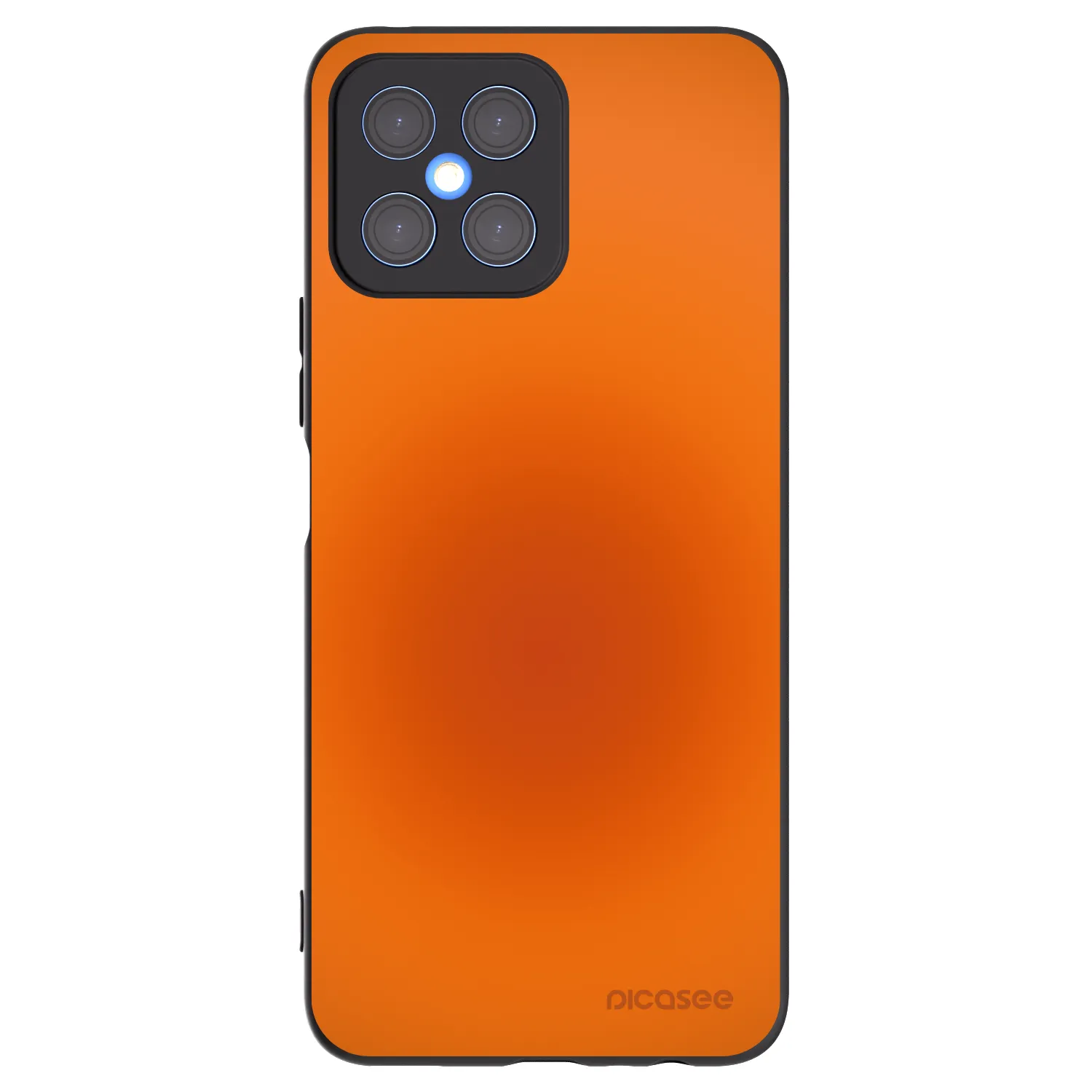 Picasee Μαύρη θήκη σιλικόνης για Honor X8 4G - Heat Core