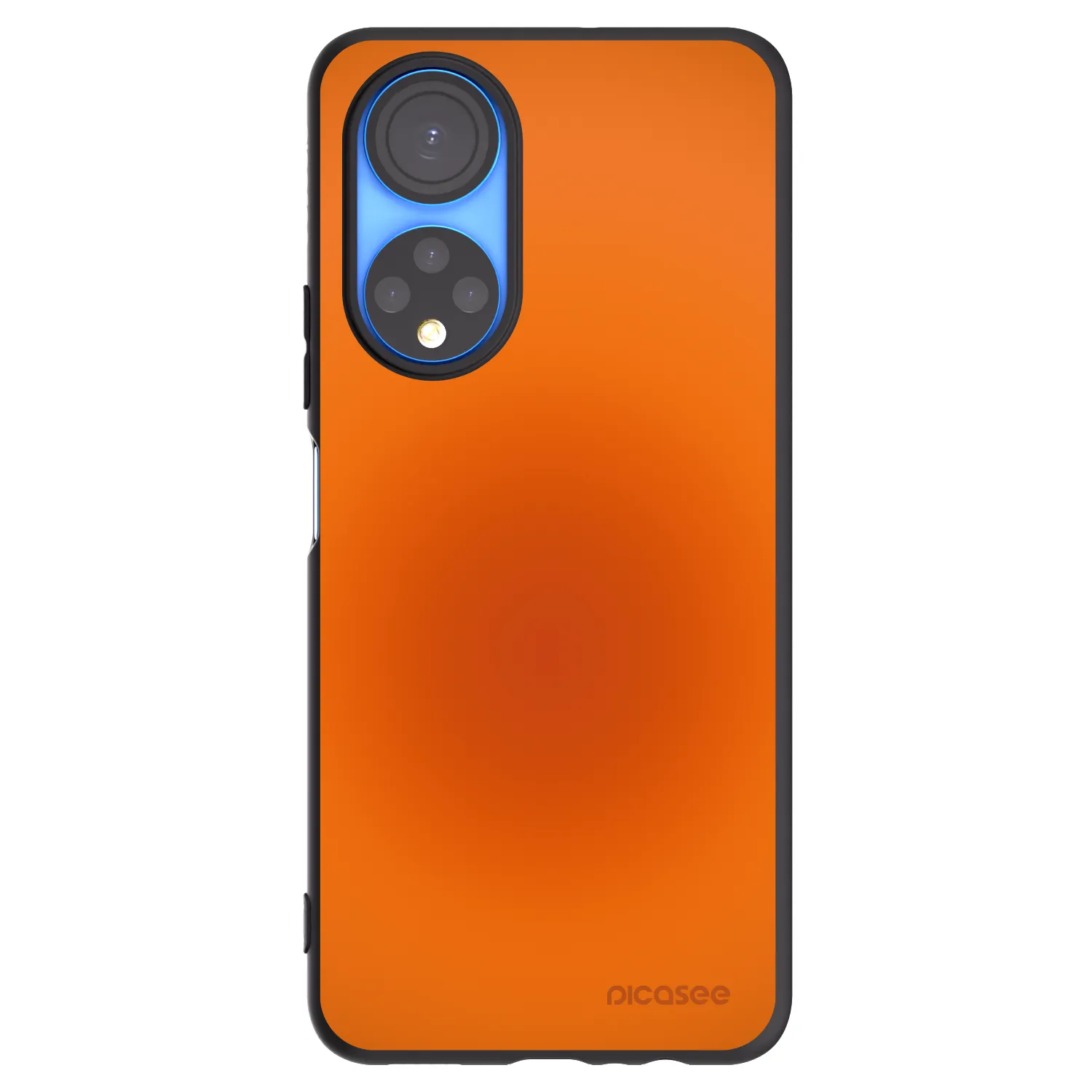 Picasee Μαύρη θήκη σιλικόνης για Honor X7 - Heat Core