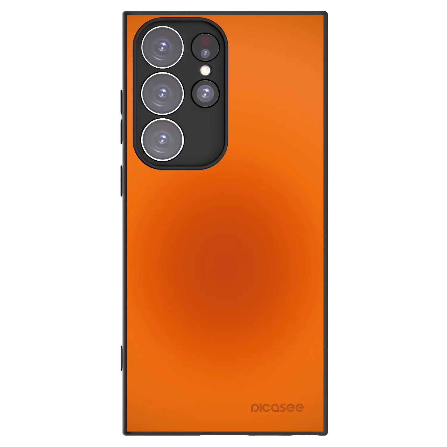 Picasee Μαύρη θήκη σιλικόνης για Samsung Galaxy S23 Ultra 5G - Heat Core