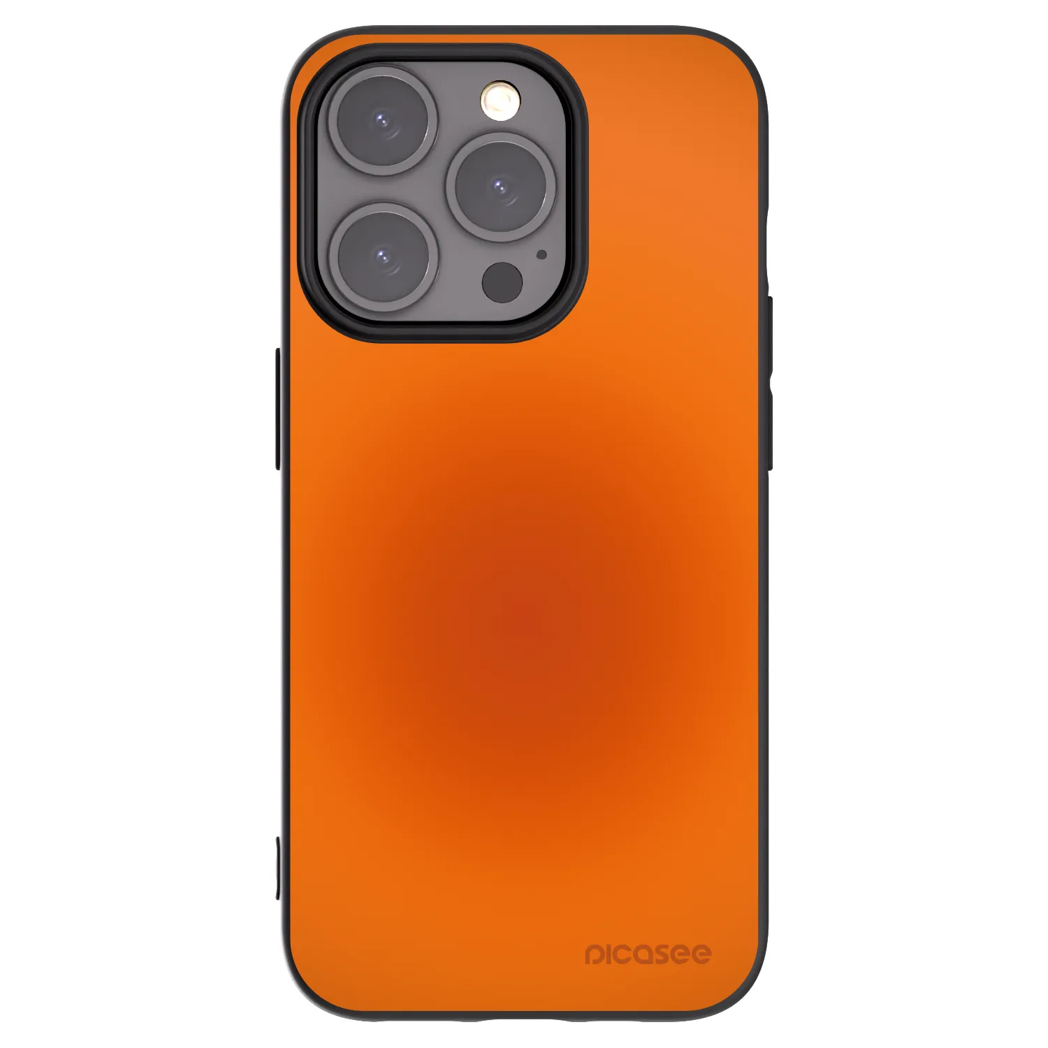 Picasee Μαύρη θήκη σιλικόνης για Apple iPhone 15 Pro - Heat Core