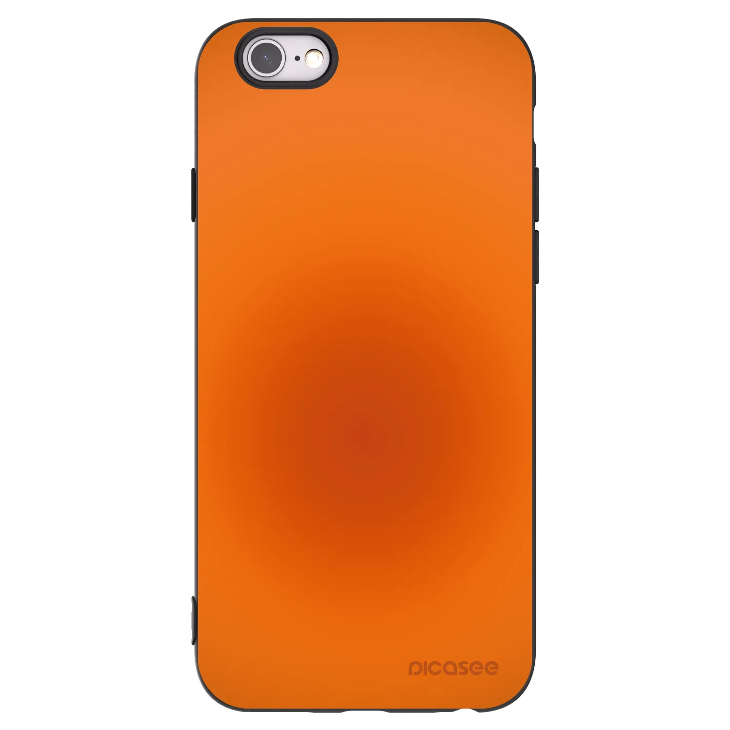 Picasee Μαύρη θήκη σιλικόνης για Apple iPhone 6/6S - Heat Core