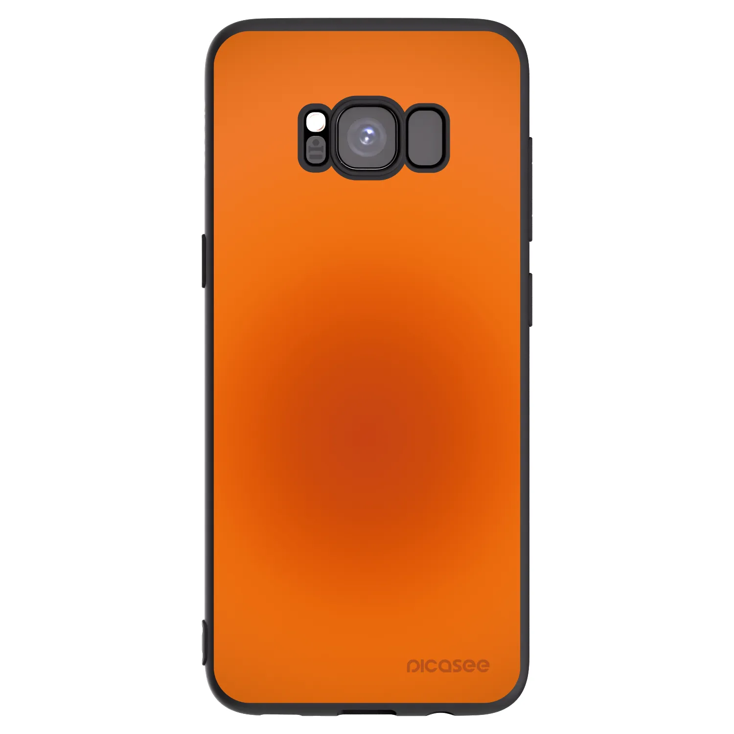 Picasee Μαύρη θήκη σιλικόνης για Samsung Galaxy S8 G950F - Heat Core