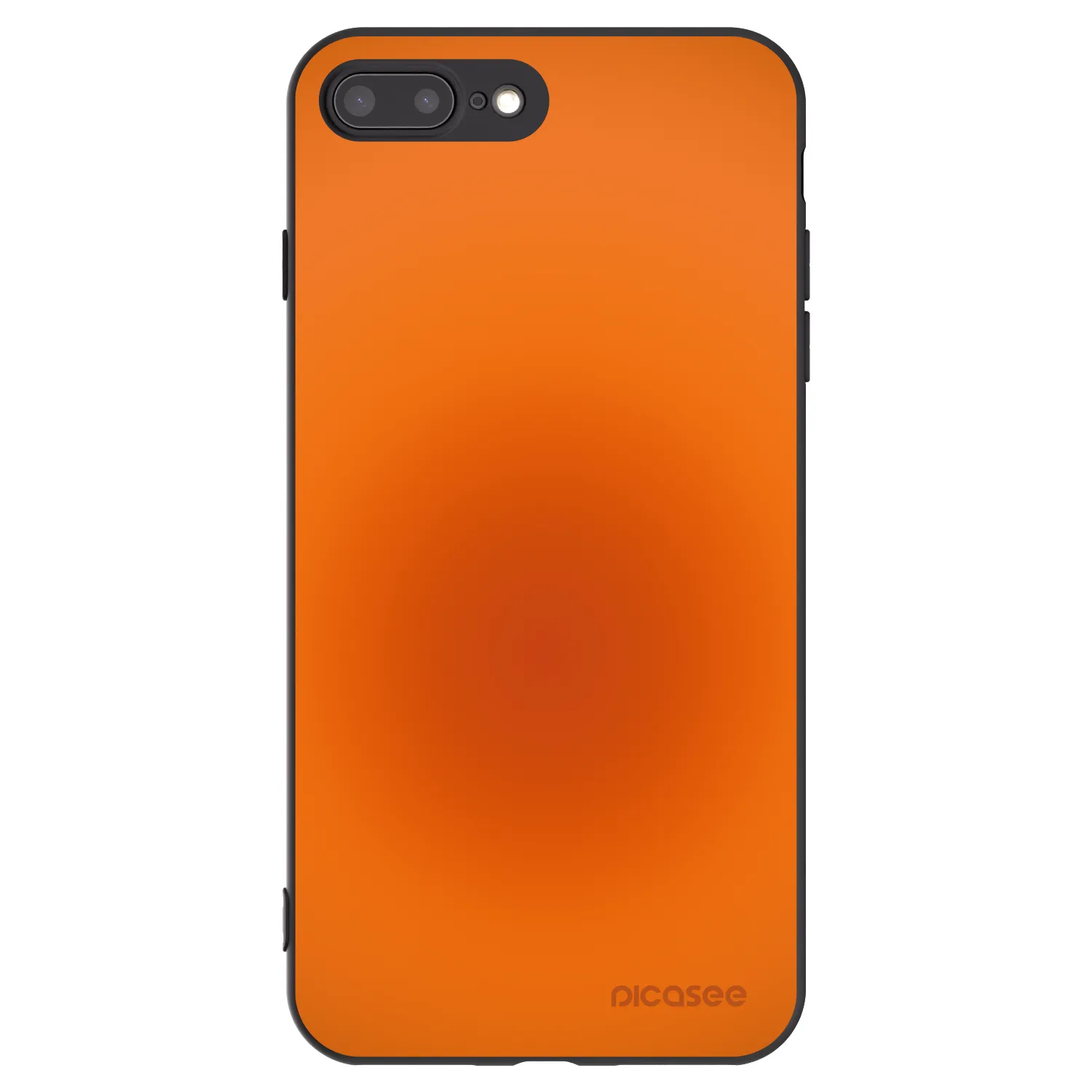 Picasee Μαύρη θήκη σιλικόνης για Apple iPhone 8 Plus - Heat Core