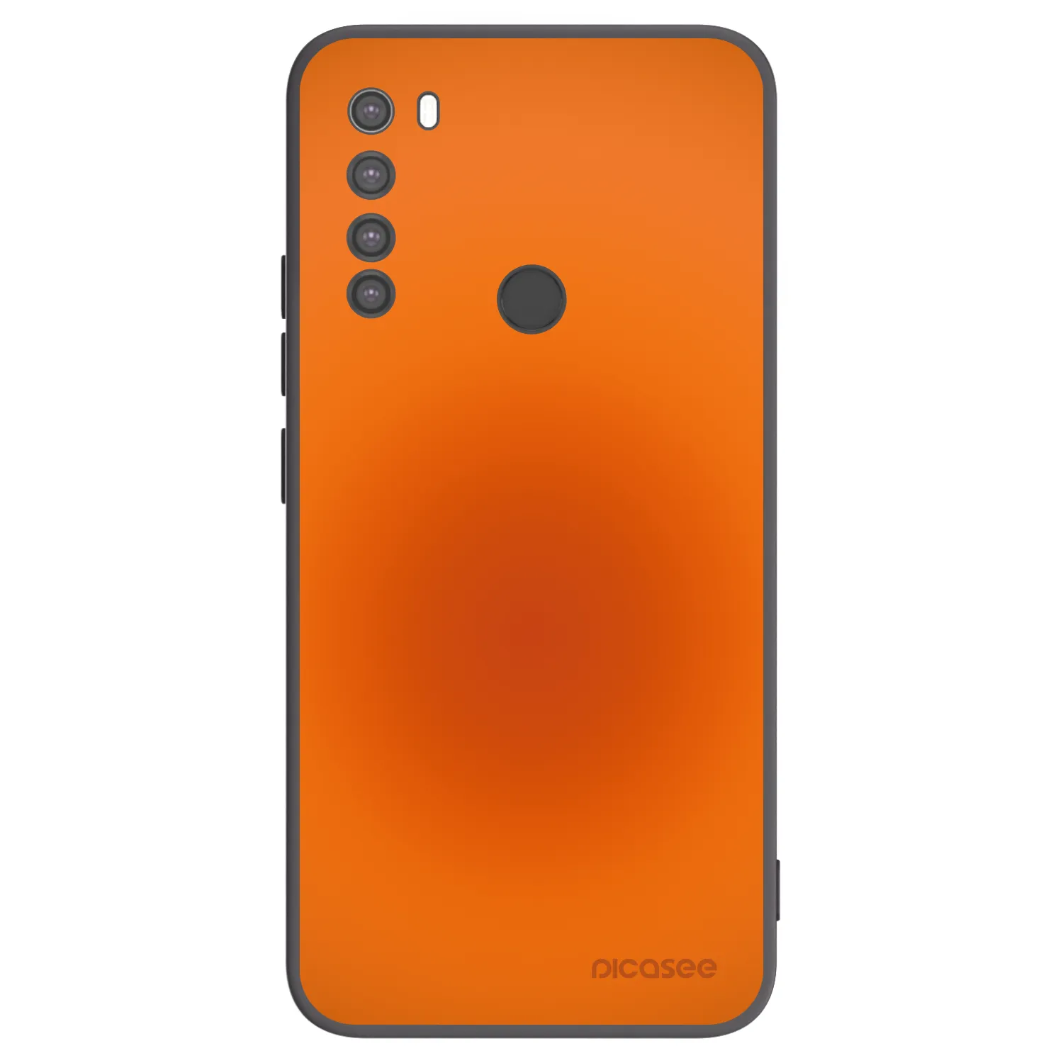 Picasee Μαύρη θήκη σιλικόνης για Xiaomi Redmi Note 8 - Heat Core