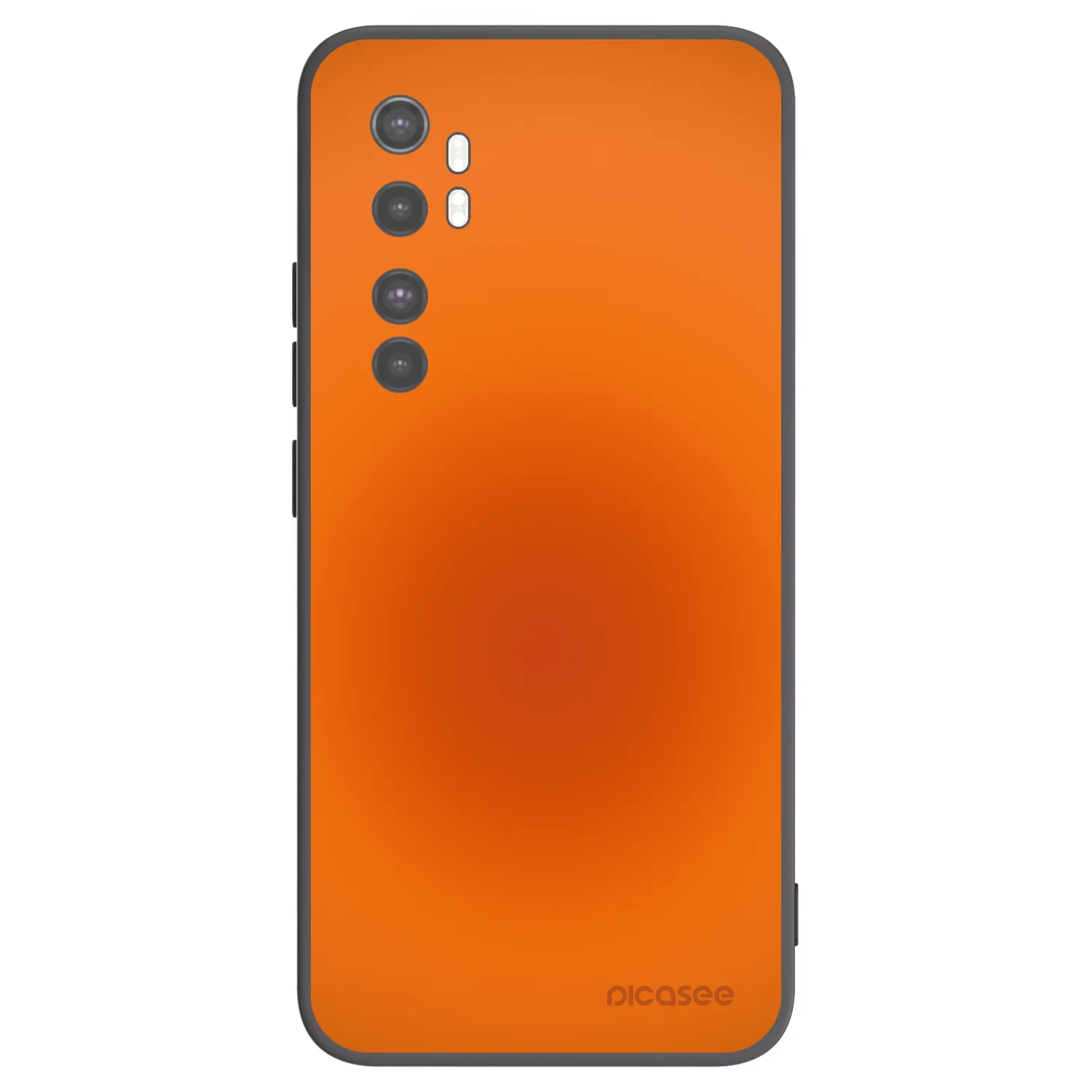 Picasee Μαύρη θήκη σιλικόνης για Xiaomi Mi Note 10 Lite - Heat Core