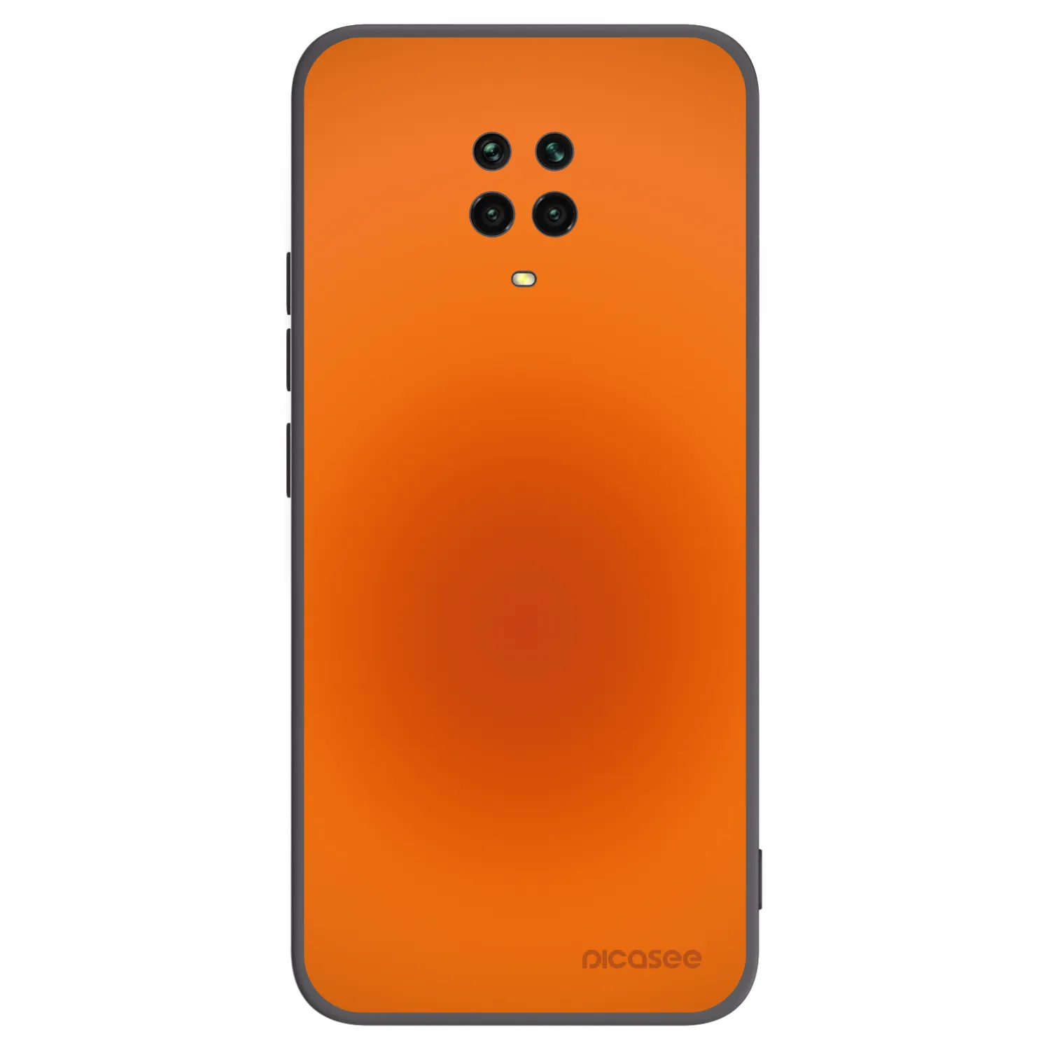 Picasee Μαύρη θήκη σιλικόνης για Xiaomi Redmi Note 9S - Heat Core