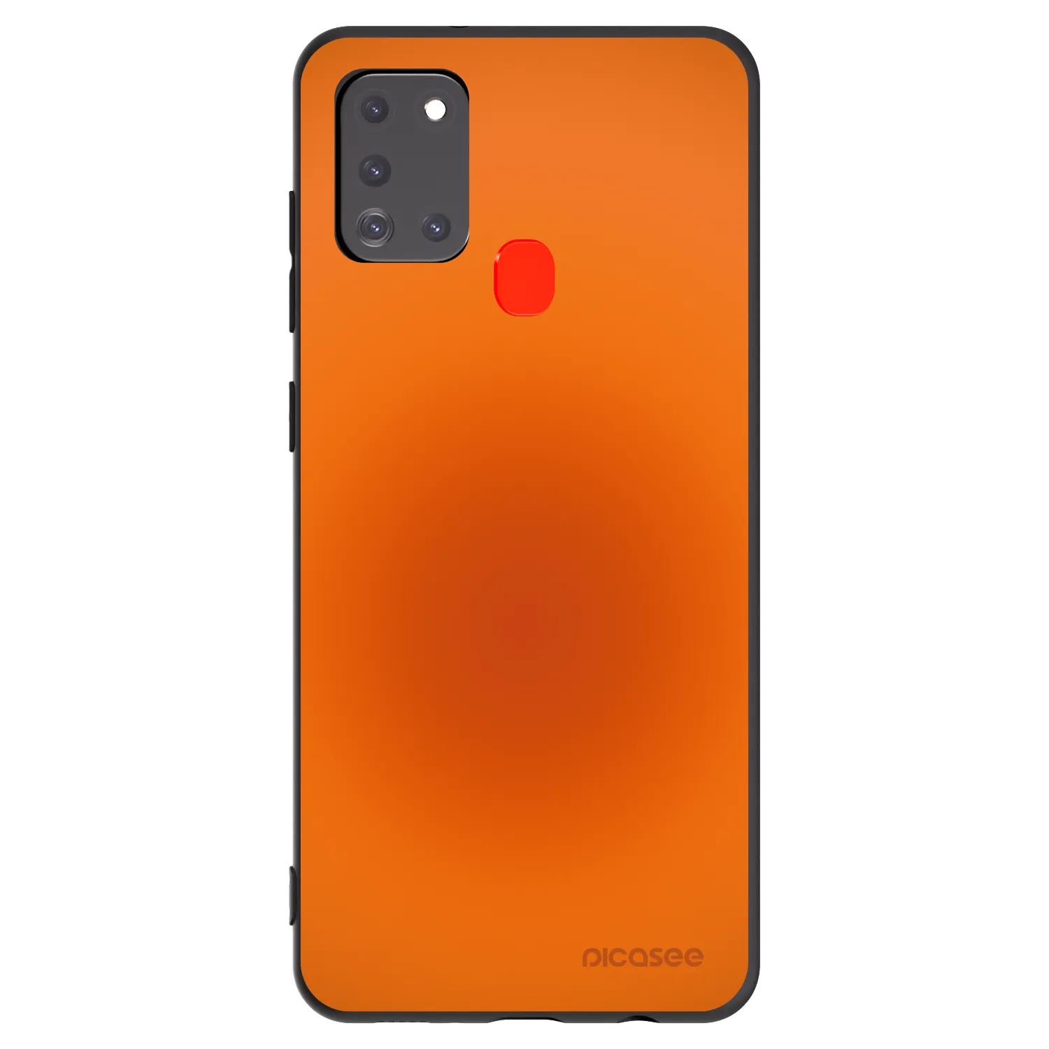 Picasee Μαύρη θήκη σιλικόνης για Samsung Galaxy A21s - Heat Core