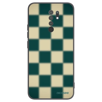 Picasee Μαύρη θήκη σιλικόνης για Xiaomi Redmi 9 - Shadow Chess