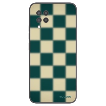Picasee Μαύρη θήκη σιλικόνης για Samsung Galaxy A42 A426B - Shadow Chess