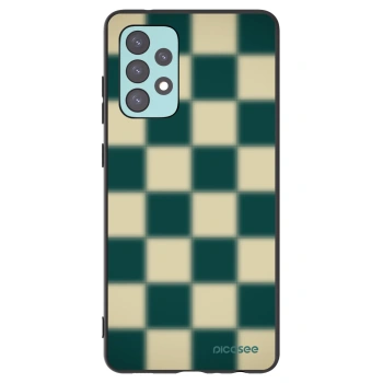 Picasee Μαύρη θήκη σιλικόνης για Samsung Galaxy A72 A725F - Shadow Chess