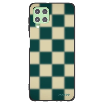 Picasee Μαύρη θήκη σιλικόνης για Samsung Galaxy A22 A225F 4G - Shadow Chess