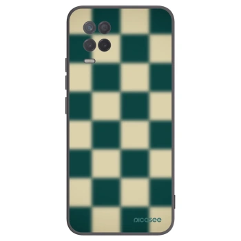 Picasee Μαύρη θήκη σιλικόνης για Realme 8 5G - Shadow Chess