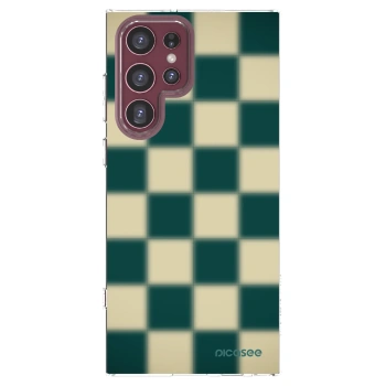 Picasee διαφανής θήκη σιλικόνης Samsung Galaxy S22 Ultra 5G - Shadow Chess