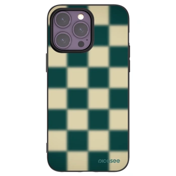 Picasee Μαύρη θήκη σιλικόνης για Apple iPhone 14 Pro Max - Shadow Chess
