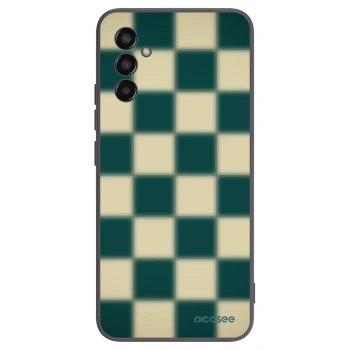 Picasee Μαύρη θήκη σιλικόνης για Samsung Galaxy M13 M135F - Shadow Chess