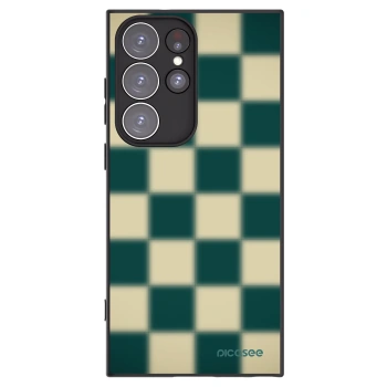 Picasee Μαύρη θήκη σιλικόνης για Samsung Galaxy S23 Ultra 5G - Shadow Chess