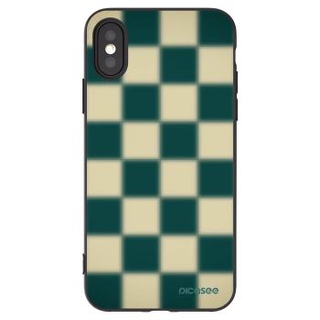 Picasee Μαύρη θήκη σιλικόνης για Apple iPhone X/XS - Shadow Chess