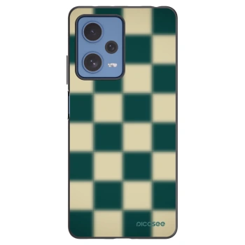 Picasee Μαύρη θήκη σιλικόνης για Xiaomi Redmi Note 12 Pro 5G - Shadow Chess
