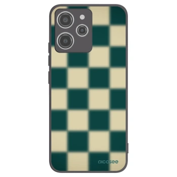 Picasee Μαύρη θήκη σιλικόνης για Xiaomi Redmi 12 4G - Shadow Chess
