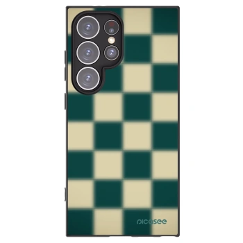 Picasee Μαύρη θήκη σιλικόνης για Samsung Galaxy S24 Ultra S928B 5G - Shadow Chess