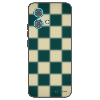 Picasee Μαύρη θήκη σιλικόνης για Motorola Edge 40 Neo - Shadow Chess