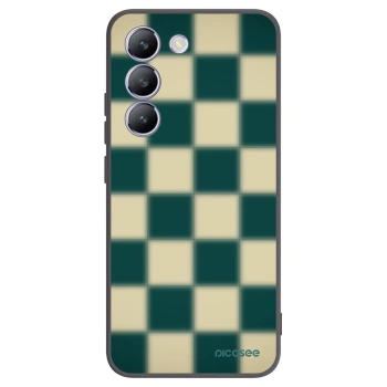 Picasee Μαύρη θήκη σιλικόνης για Vivo V40 SE 5G - Shadow Chess