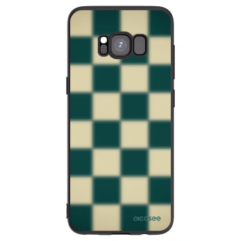 Picasee Μαύρη θήκη σιλικόνης για Samsung Galaxy S8 G950F - Shadow Chess