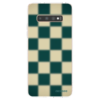 Picasee διαφανής θήκη σιλικόνης Samsung Galaxy S10 Plus G975 - Shadow Chess