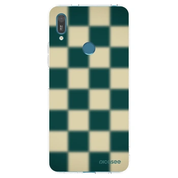 Picasee διαφανής θήκη σιλικόνης Huawei Y7 2019 - Shadow Chess