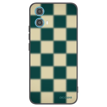 Picasee Μαύρη θήκη σιλικόνης για Motorola Moto G34 5G - Shadow Chess