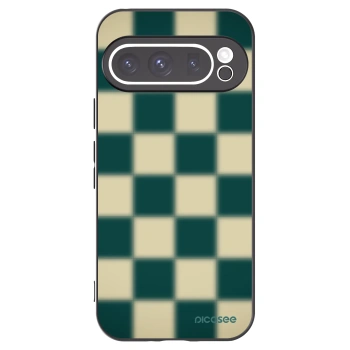 Picasee Μαύρη θήκη σιλικόνης για Google Pixel 9 Pro - Shadow Chess