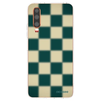 Picasee διαφανής θήκη σιλικόνης Huawei P30 - Shadow Chess