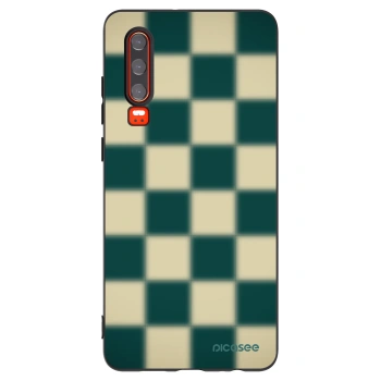 Picasee Μαύρη θήκη σιλικόνης για Huawei P30 - Shadow Chess