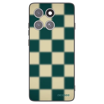 Picasee Μαύρη θήκη σιλικόνης για Motorola Edge 60 Pro - Shadow Chess