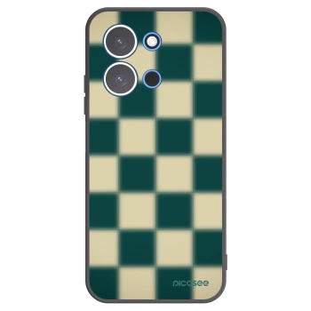 Picasee Μαύρη θήκη σιλικόνης για Xiaomi Redmi 15C 4G - Shadow Chess