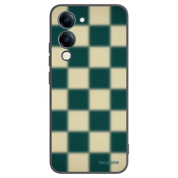 Picasee Μαύρη θήκη σιλικόνης για Vivo Y29s 5G - Shadow Chess