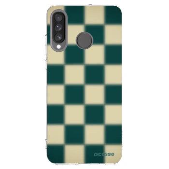 Picasee διαφανής θήκη σιλικόνης Huawei P30 Lite - Shadow Chess